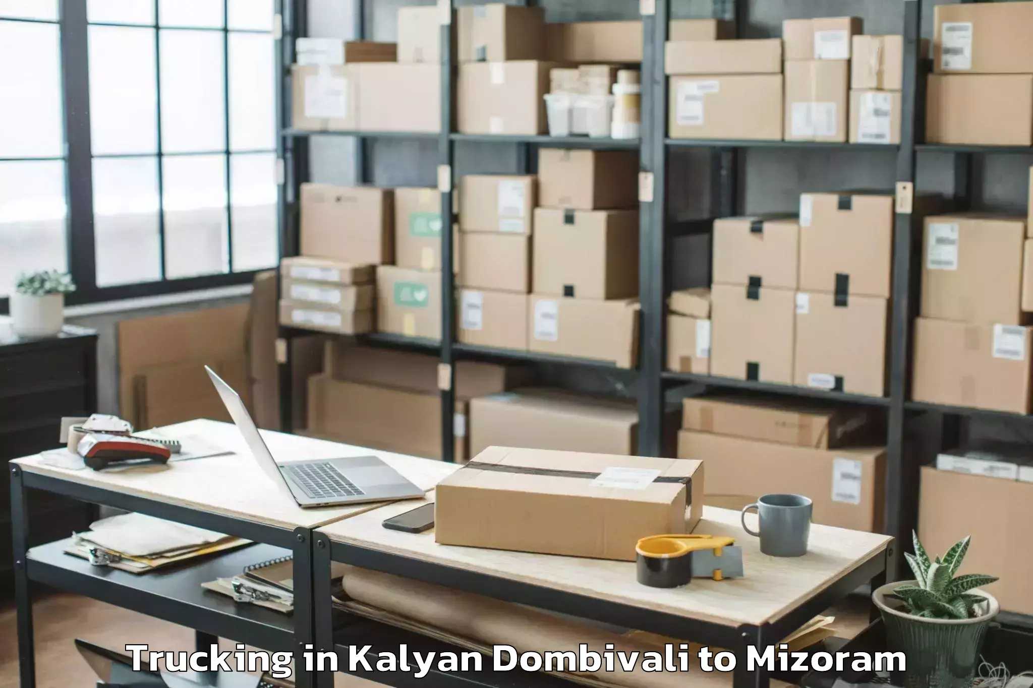 Professional Kalyan Dombivali to Icfai University Mizoram Aizaw Trucking